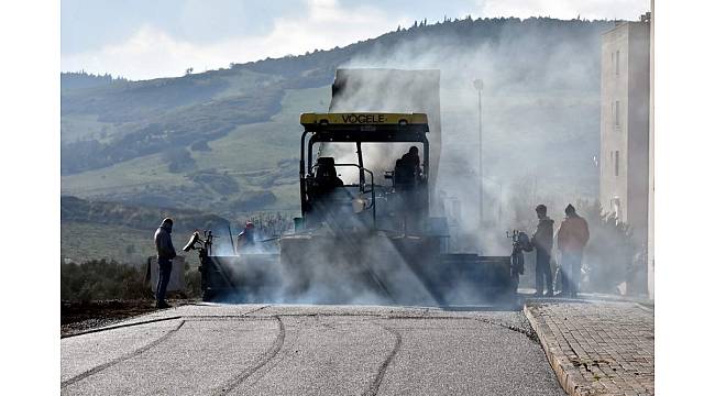 Aliağa Belediyesinden 450 bin metrekarelik sıcak asfalt