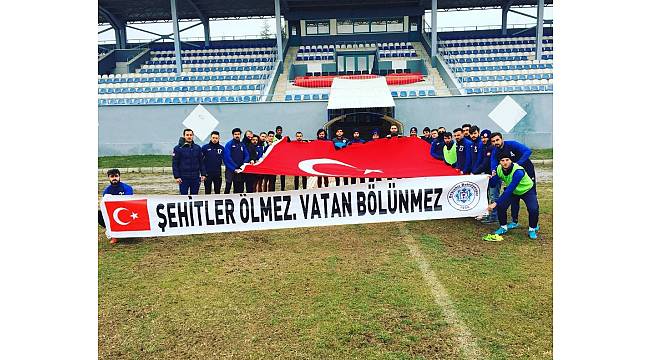 Beyşehir Belediyesporlu futbolculardan Mehmetçiğe destek