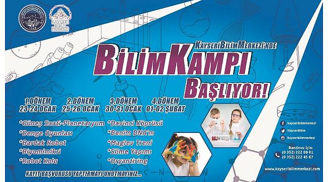 Bilim kampı başlıyor