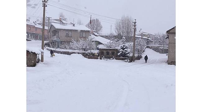 Bingöl&#39;de kar, 278 köy yolunu kapattı, Yedisu&#39;da okullar tatil edildi