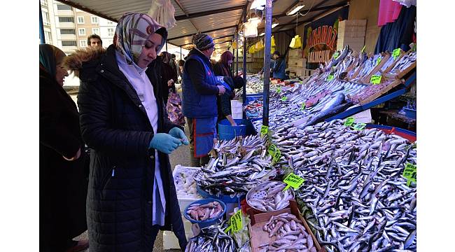 Bozüyük&#39;te balık pazarı kontrol edildi