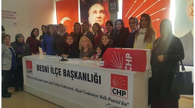 CHP Besni Kadın Kolları Başkanı Peyker oldu