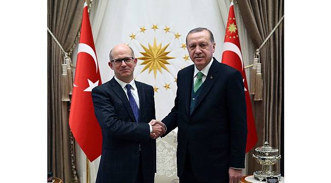 Cumhurbaşkanı Erdoğan, Birleşik Krallık Büyükelçisi Dominick John Chilcott Cmg&#39;i kabul etti