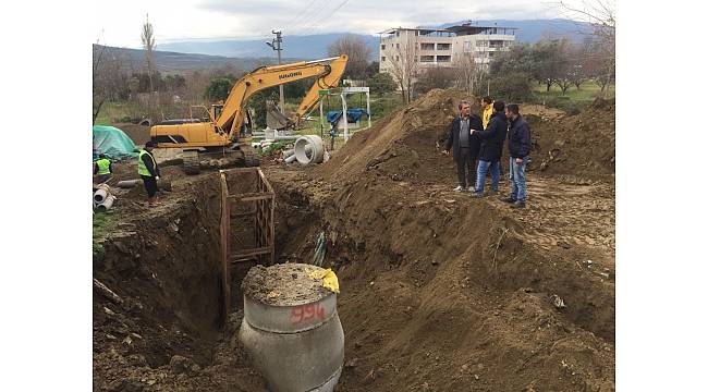 Horsunlu kanalizasyonunda çalışmalar hızla sürüyor