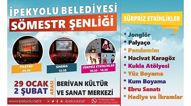 İpekyolu&#39;nda sömestr şenliği