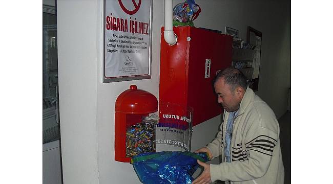 İzmit&#39;te atık pillerle mücadele sürüyor