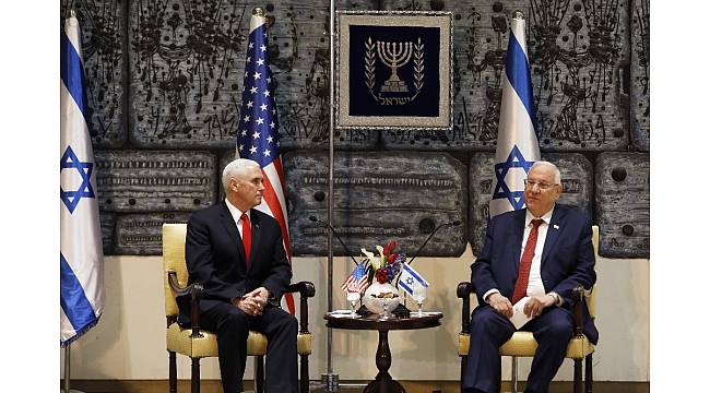 Pence, İsrail Cumhurbaşkanı Rivlin ile bir araya geldi