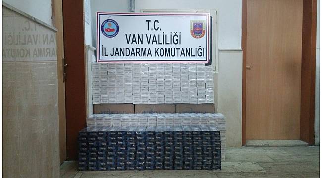 Van&#39;da 18 bin 535 paket kaçak sigara ele geçirildi