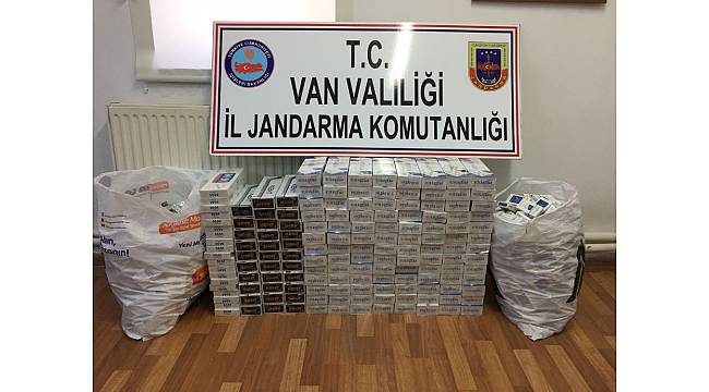 Van&#39;da 3 bin 620 paket kaçak sigara ele geçirildi