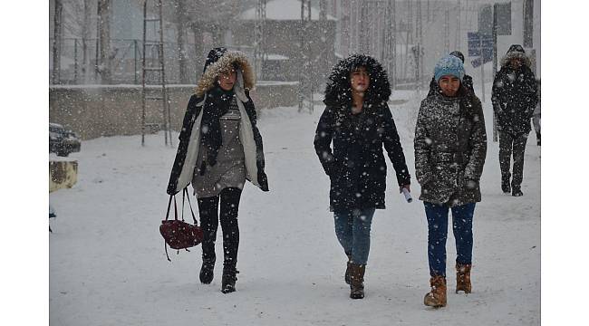 Yüksekova&#39;da kar yağışı