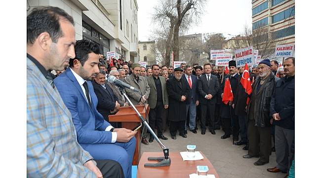 Afrin şehitleri için dua edildi