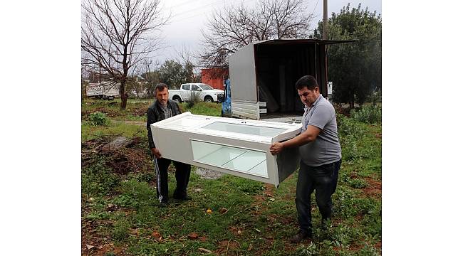 Büyükşehir&#39;den yangınzede aileye yardım