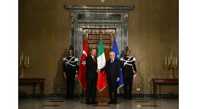 Cumhurbaşkanı Erdoğan, İtalya Cumhurbaşkanı Mattarella ile görüştü