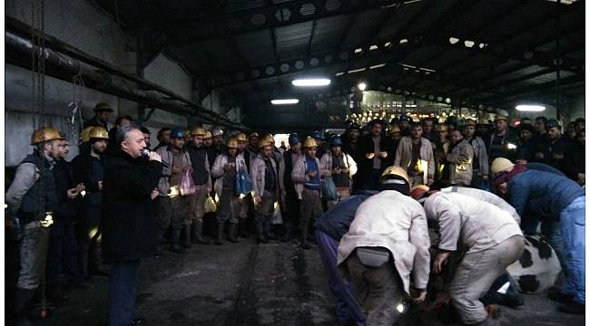 Madenciler, Üzülmez&#39;de kurban kesti