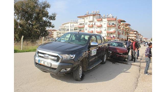 Manavgat&#39;ta trafik kazası: 1 yaralı