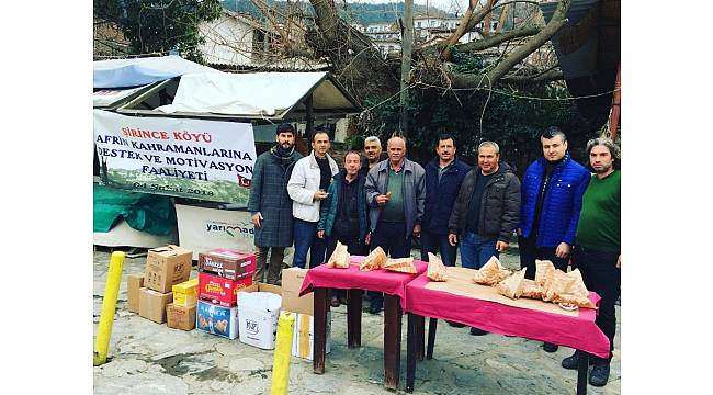 Şirince&#39;den Zeytin Dalı Harekatı&#39;na destek