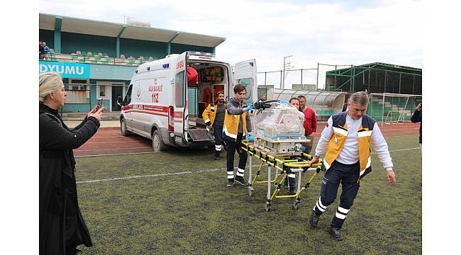 2 günlük bebek helikopter ambulansıyla Ankara&#39;ya sevk edildi