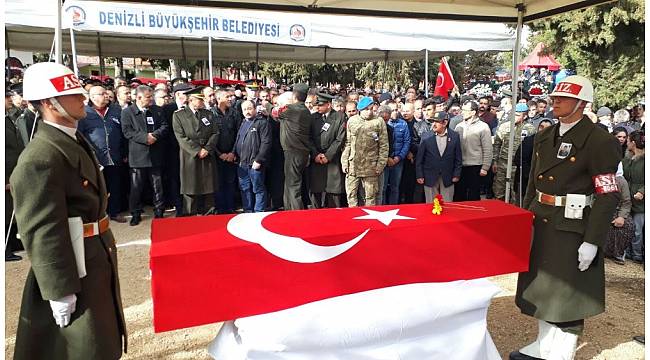 Denizli şehidini uğurladı