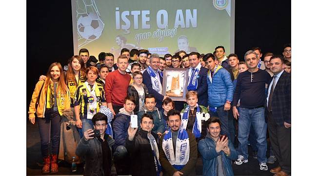 İlhan Mansız ile Erdoğan Arıkan Bozüyük&#39;te sporseverle buluştu