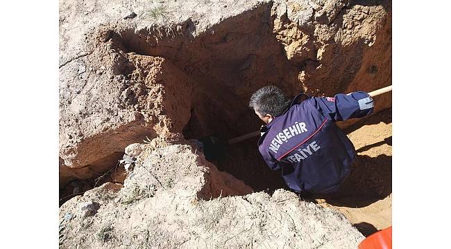 Selin oluşturduğu yarığın içinde kalan köpek kurtarıldı