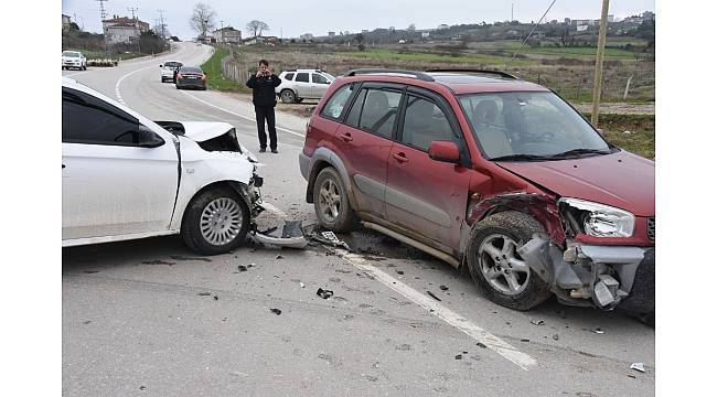 Sinop&#39;ta trafik kazası: 2 yaralı