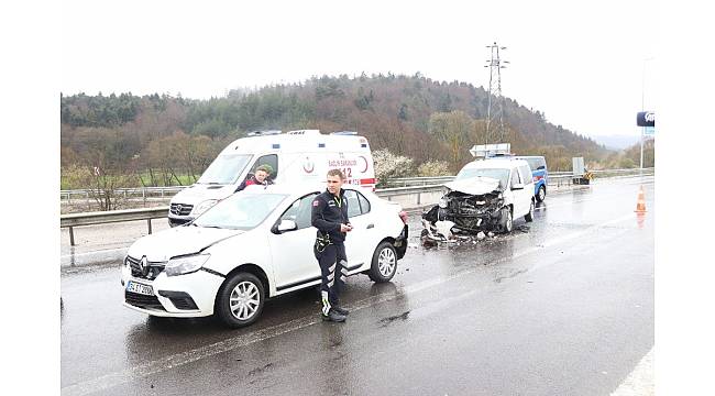 Bolu&#39;da zincirleme trafik kazası: 5 yaralı