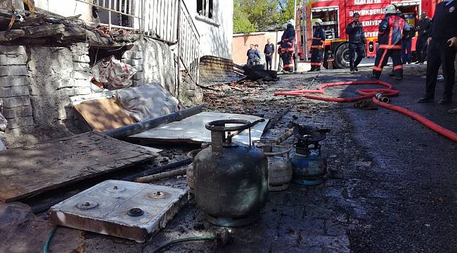 Malatya’da ev yangını