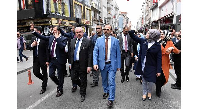 AK Partinin adayları bakan gibi karşılandı