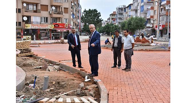 Atatürk caddesi modern görünüme kavuşuyor