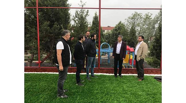 Başkan Bakıcı, Şeyh Şamil Parkı&#39;nda çalışmaları inceledi