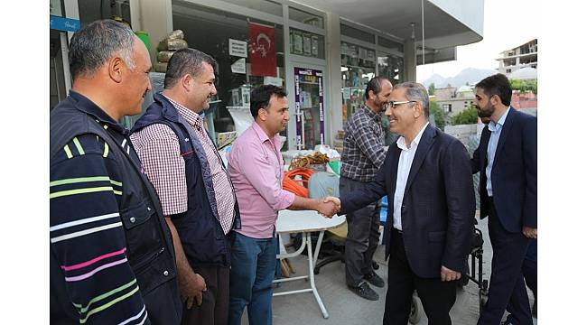 Başkan Çelikcan, Pozantı&#39;da vatandaşlarla bir araya geldi