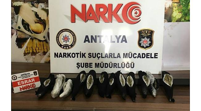 Bin 500 kilometrelik uyuşturucu sevkiyatı Antalya&#39;da son buldu