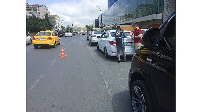 Etiler&#39;de Sivil Trafik ekipleri UBER denetimi gerçekleştirdi