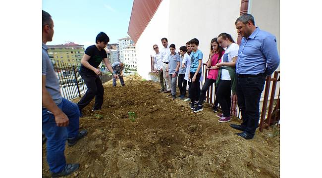 Okullara hobi bahçeleri oluşturulmaya devam ediyor