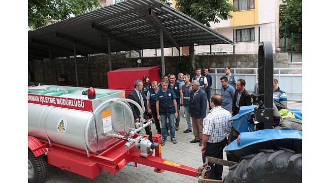 Tosya&#39;da 26 köye yangına müdahale tankeri teslim edildi