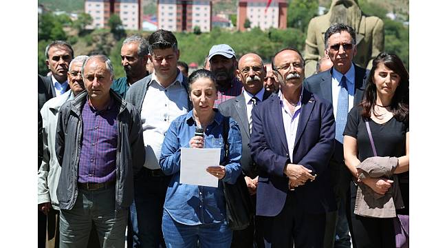 Tunceli&#39;den İsrail ve ABD&#39;ye tepki