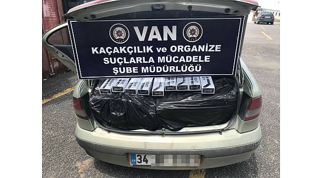 Van&#39;da kaçak sigara operasyonu