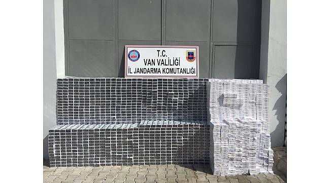 Van&#39;da kaçak sigara operasyonu