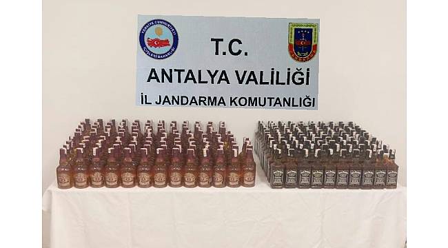 Antalya&#39;da kaçak içki operasyonları