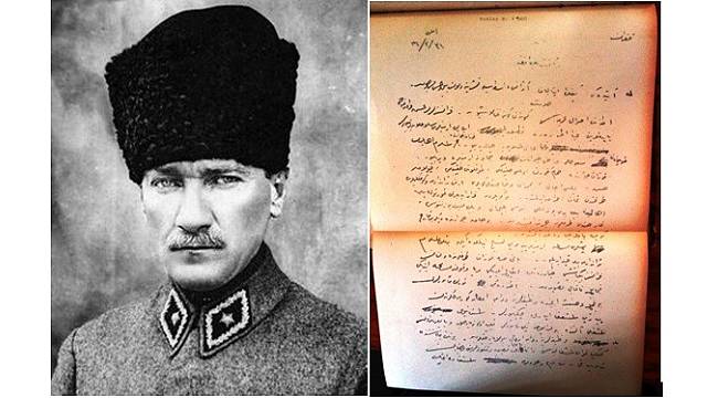 Atatürk&#39;ün Kozan&#39;daki katliamları protesto belgesi bulundu