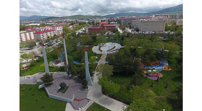 Büyükşehir&#39;den Aziziye Parkı&#39;na özel peyzaj