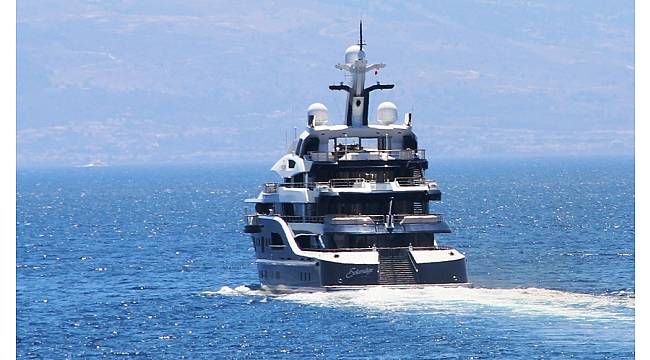 Haftalık kirası 1 milyon euro olan mega yat Bodrum&#39;da