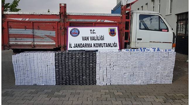 Jandarma 10 bin 610 paket kaçak sigara ele geçirdi