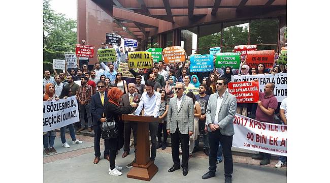 Öğretmen adayları atama talebinde bulundu