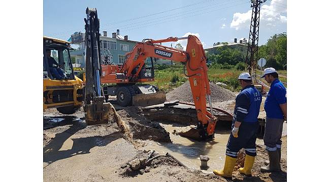 Van içme suyu hattında arıza