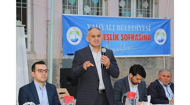 Yahyalı&#39;da önce açılış sonra iftar