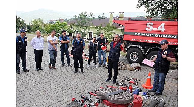 Yangınla mücadele ekipleri, olası orman yangınlarına hazır