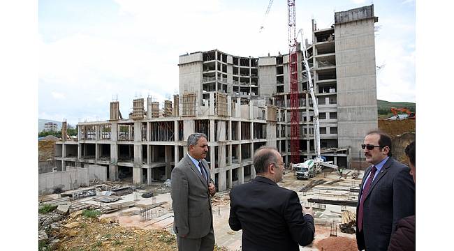 Yeni Bayburt Devlet Hastanesi inşaatı hızla devam ediyor