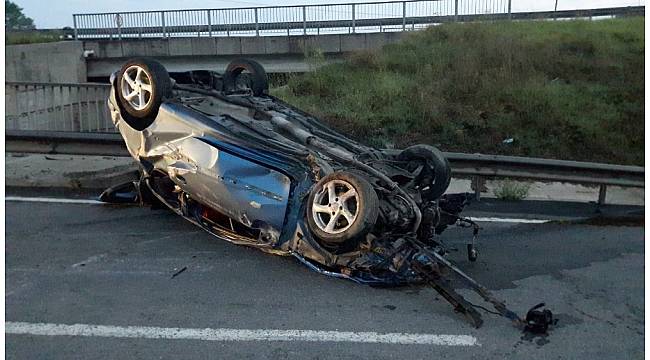 Ergene&#39;de trafik kazası: 1 ölü, 1 yaralı