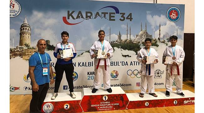 İhlas Koleji Karate34&#39;de madalyaları topladı